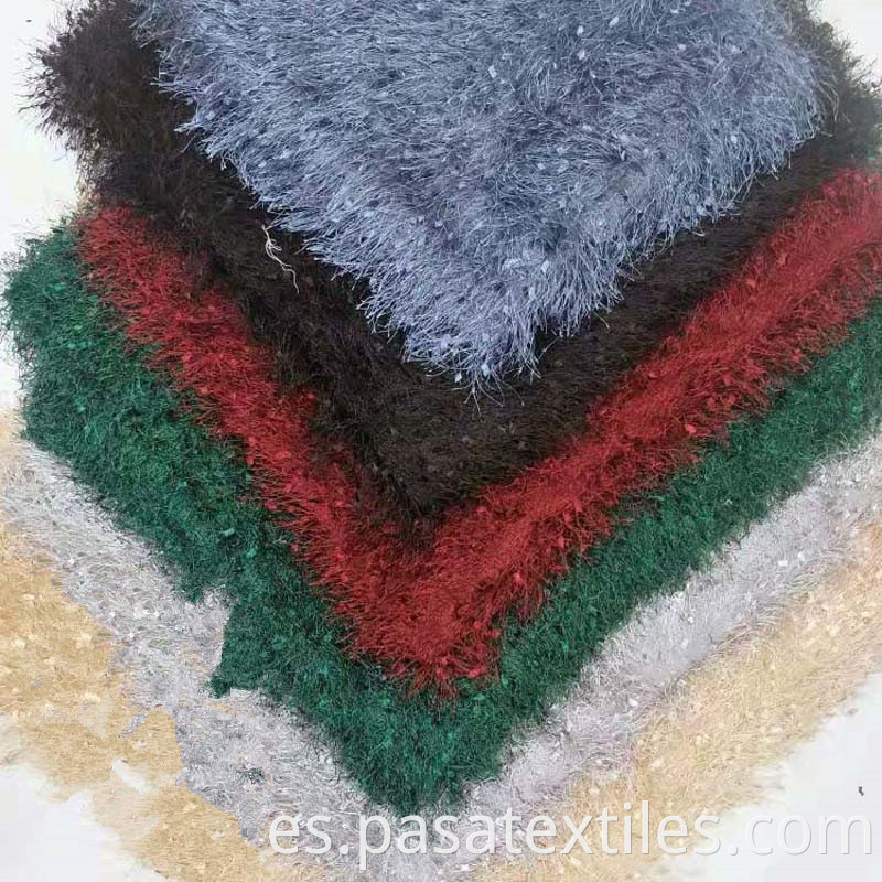 100% polyester knitted long pile faux fur fabric